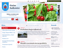 Tablet Screenshot of gminasadkowice.pl